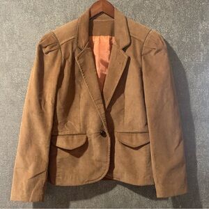 Vintage Tomboy Corduroy Pant Suit - Camel Tan